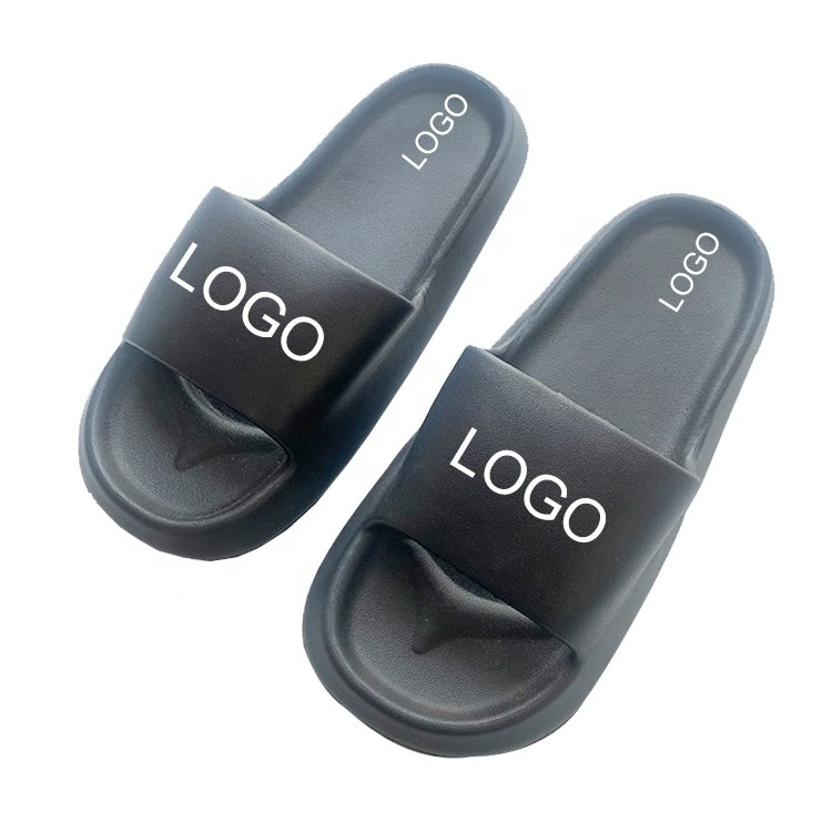 Custom Women Cushioned Thick Sole Beach Indoor Bathroom Soft EVA Home Summer Slides Slippers