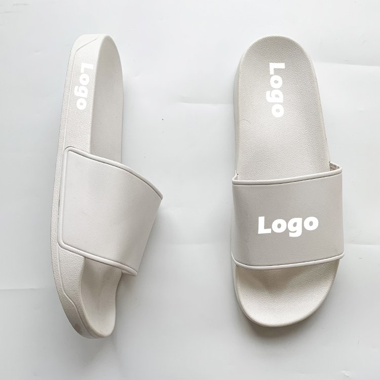New Custom Slide Sandal PVC Soft Sole Custom French Beach Slipper Low Price Non Slip Home PVC Slide Slippers