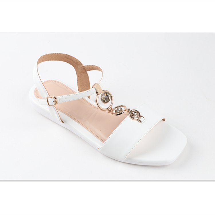 Designer Sandals New Design Summer Women's Flat Slippers Ladies Sandals Outdoor Designer Slides Female Sandals Light Pearl PVC