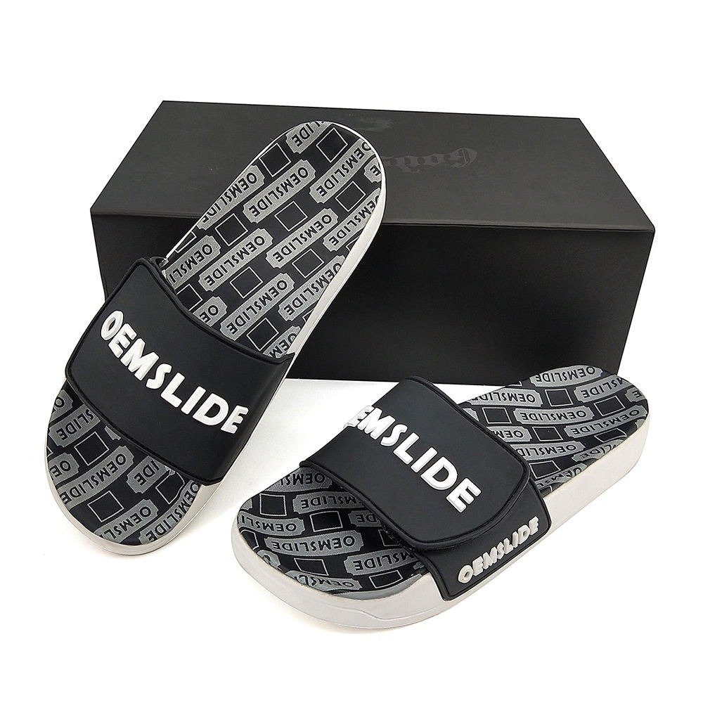 L&J Shoe Men Slides Designer Custom Print With Logo Slide Slippers For Sublimation Men Designer Plain Slides Sandals