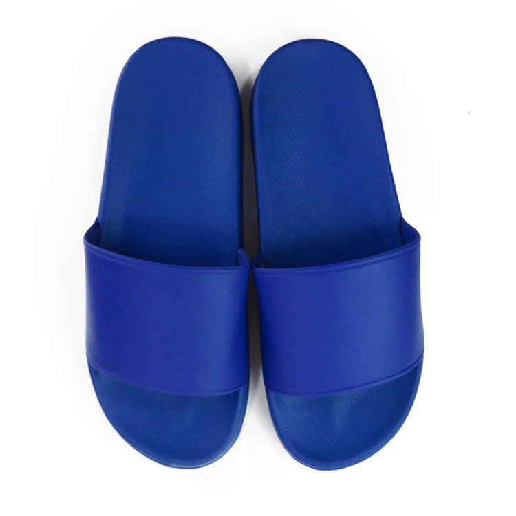 Slide For Man Indoor Pvc Sandals Custom Logo Print Men Embossed Slide Rubber Color Slide Slipper