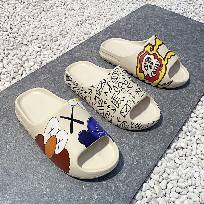 Custom Logo New EVA Unisex Men Women Shoes Outdoor Flat Beach Ladies Slides Slippers Sandals