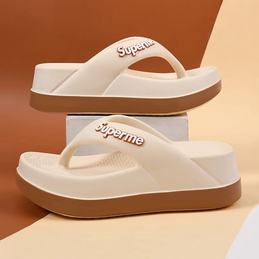 Fashion Women Wedges Slippers With High Heel Ladies Slides Slipper House Slippers With Heel For Female Summer Flip Flop