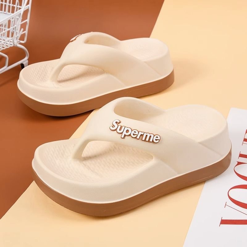 Fashion Women Wedges Slippers With High Heel Ladies Slides Slipper House Slippers With Heel For Female Summer Flip Flop