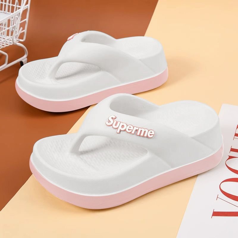 Fashion Women Wedges Slippers With High Heel Ladies Slides Slipper House Slippers With Heel For Female Summer Flip Flop