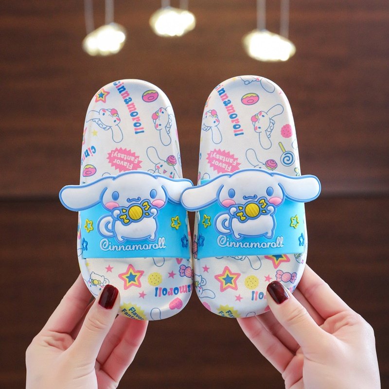 New Comfortable Breathable PVC Non-slip Slippers Pink Bathroom Slipper Kawaii Summer Beach Kids KH KT Couple Kitty Sandals