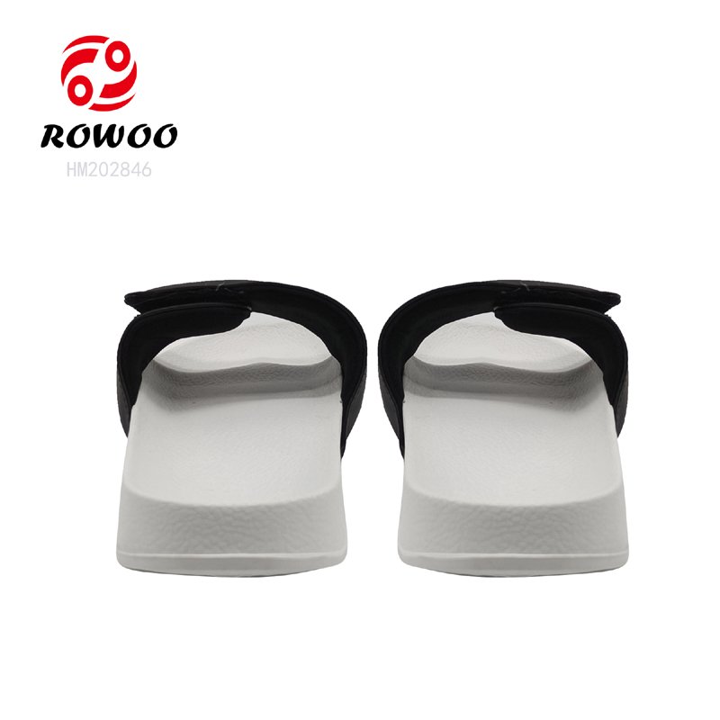 Wholesale Men Indoor Pvc Sandals Custom Logo Print Embossed Rubber color Slide Slipper Design Supplier Chinelo