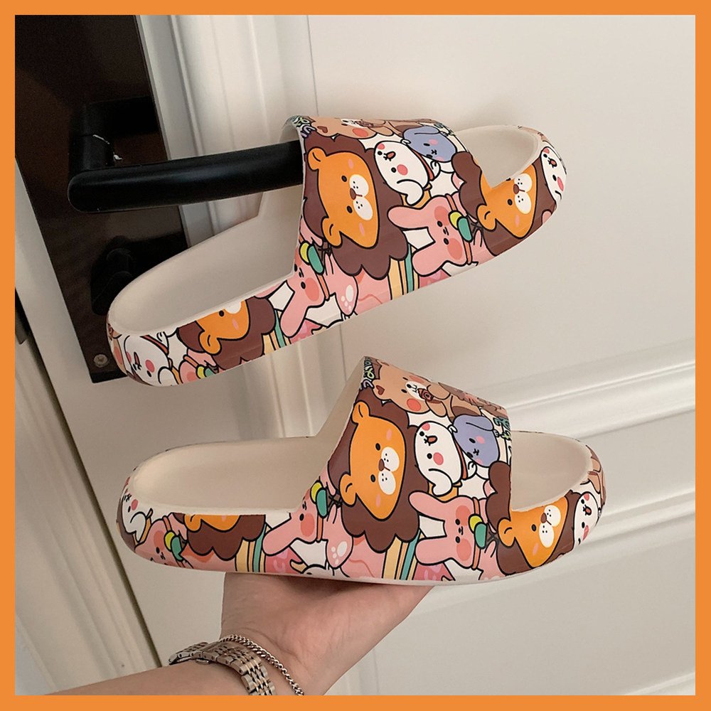 XIXITIAO Comfy Thick Sole sandals Pillow House beach eva soft cloud slipper unisex summer slide slippers for Women and Men