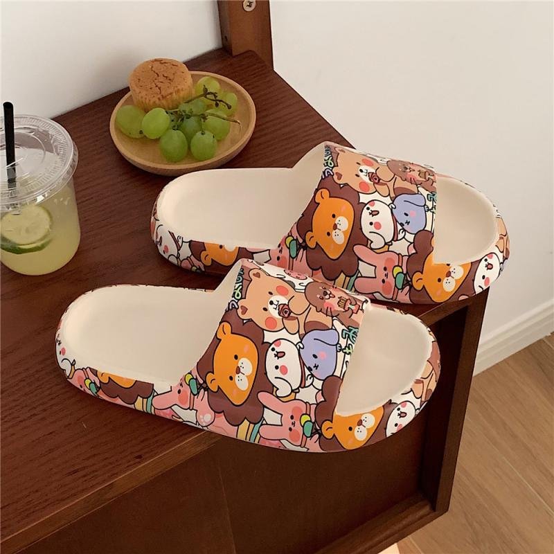 XIXITIAO Comfy Thick Sole sandals Pillow House beach eva soft cloud slipper unisex summer slide slippers for Women and Men