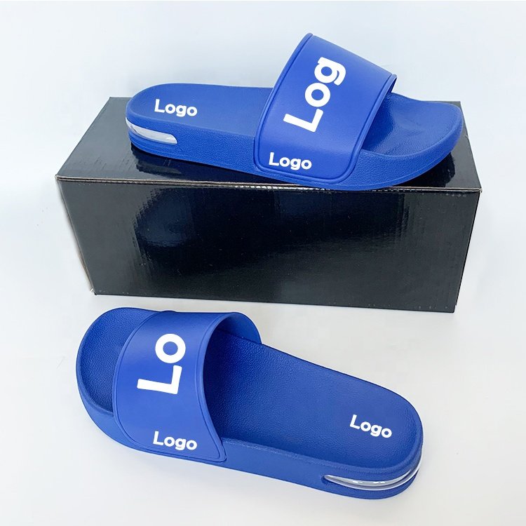 2024 Popular Unisex Summer Breathable Outdoor Beach Black Color Slipper Platform Air Cushion Slides PVC Slippers