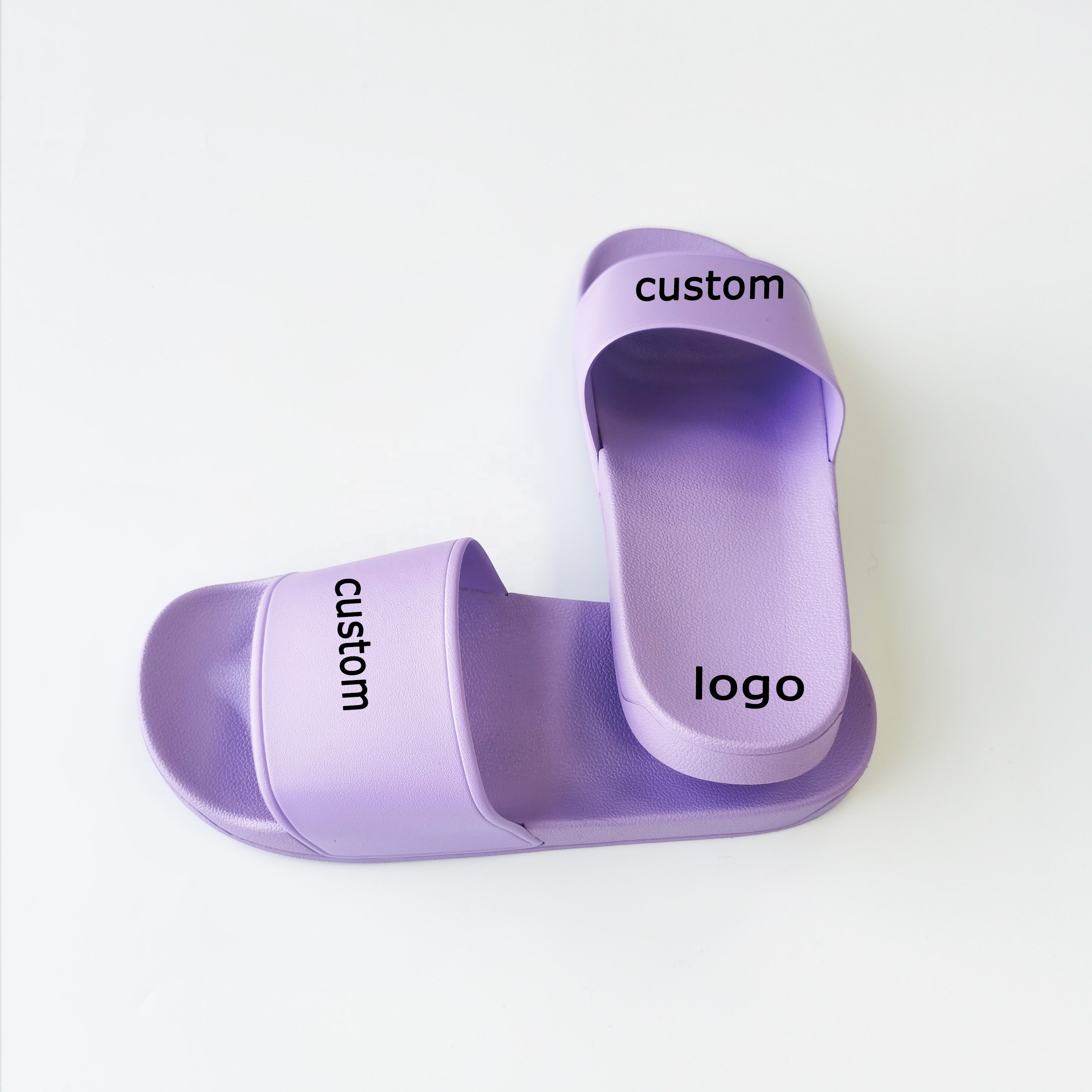 Wholesale Custom Sandals Summer Fashion Plastic Slippers Wholesale Men Pvc Slippers Custom Logo Beach Slides