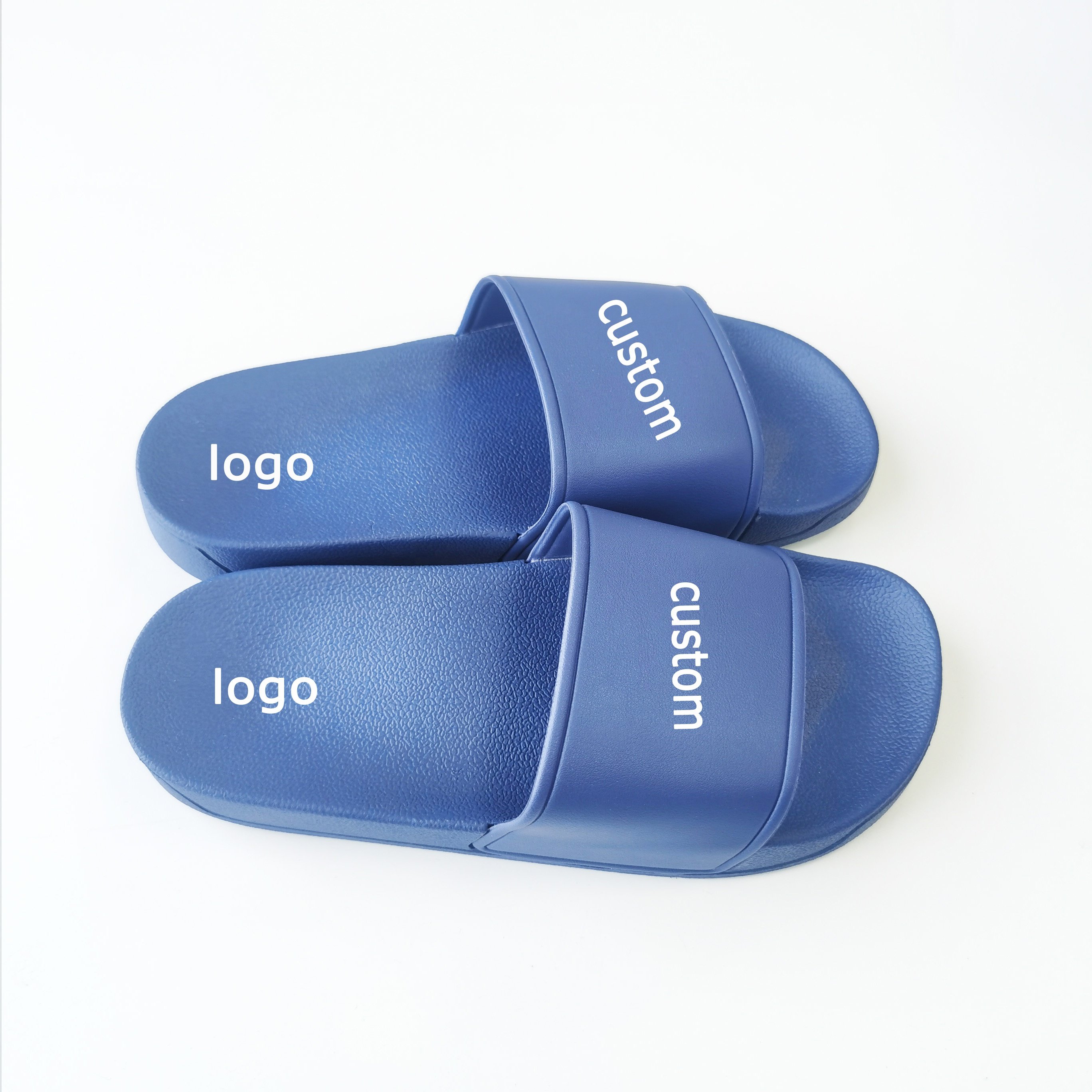Wholesale Custom Sandals Summer Fashion Plastic Slippers Wholesale Men Pvc Slippers Custom Logo Beach Slides