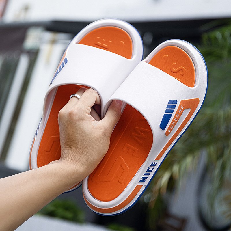 Latest fashion non-slip bathroom home summer slides slippers men beach slipper