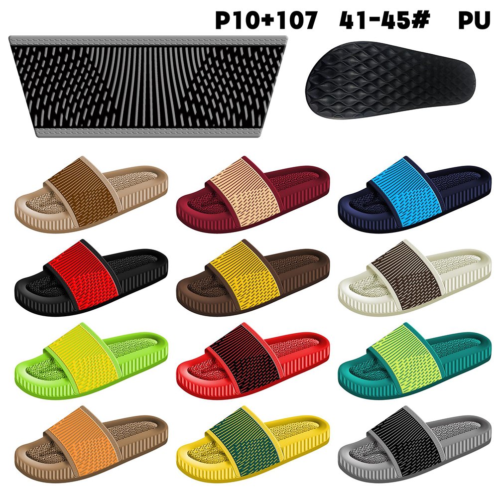 Chaussures femme Mens 2023 PU Platform Slides Sleeper Slippers for Men Slide Slipper