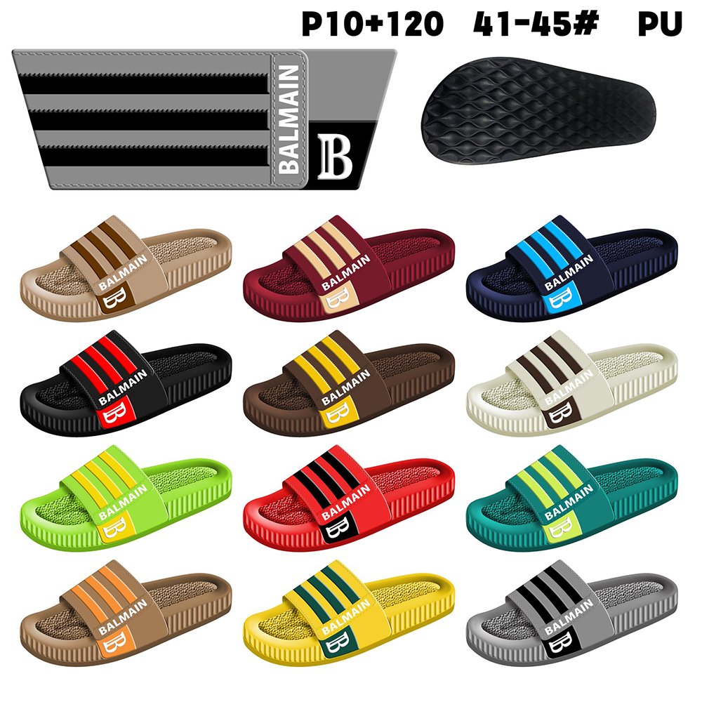 Chaussures femme Mens 2023 PU Platform Slides Sleeper Slippers for Men Slide Slipper
