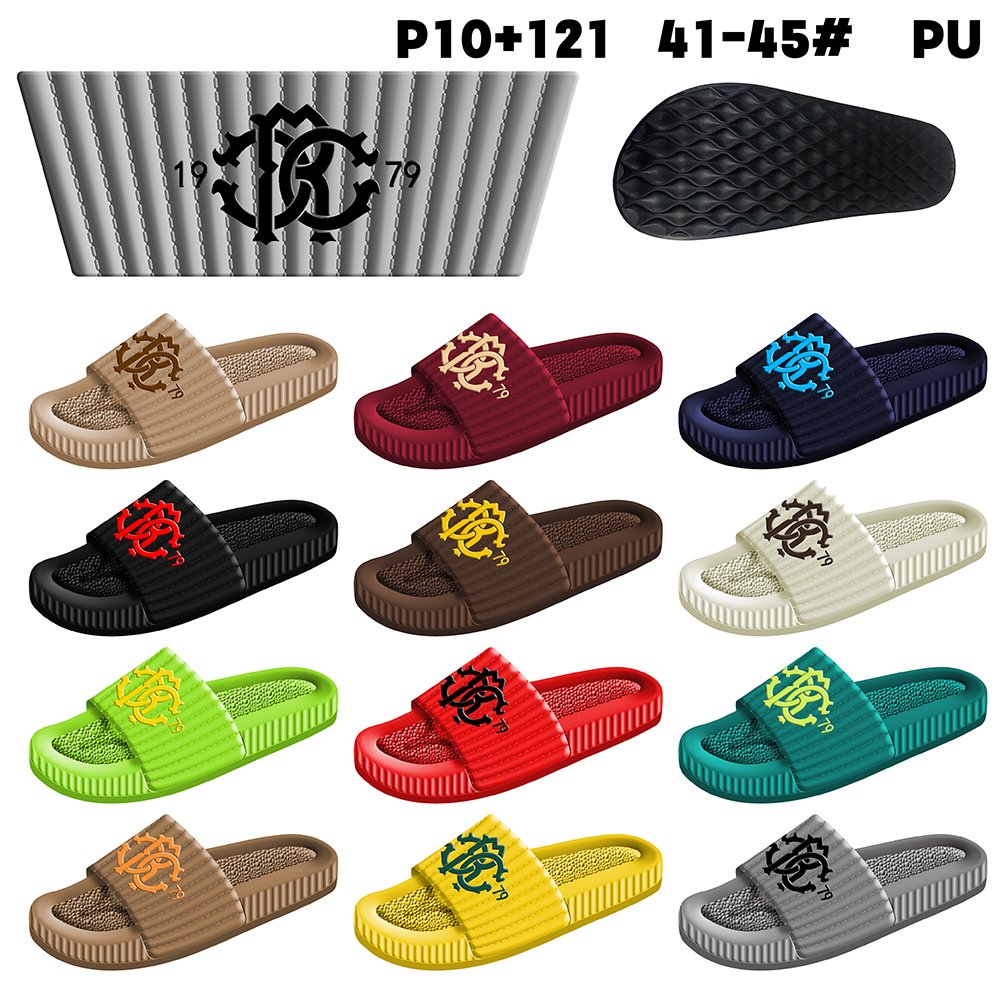 Chaussures femme Mens 2023 PU Platform Slides Sleeper Slippers for Men Slide Slipper