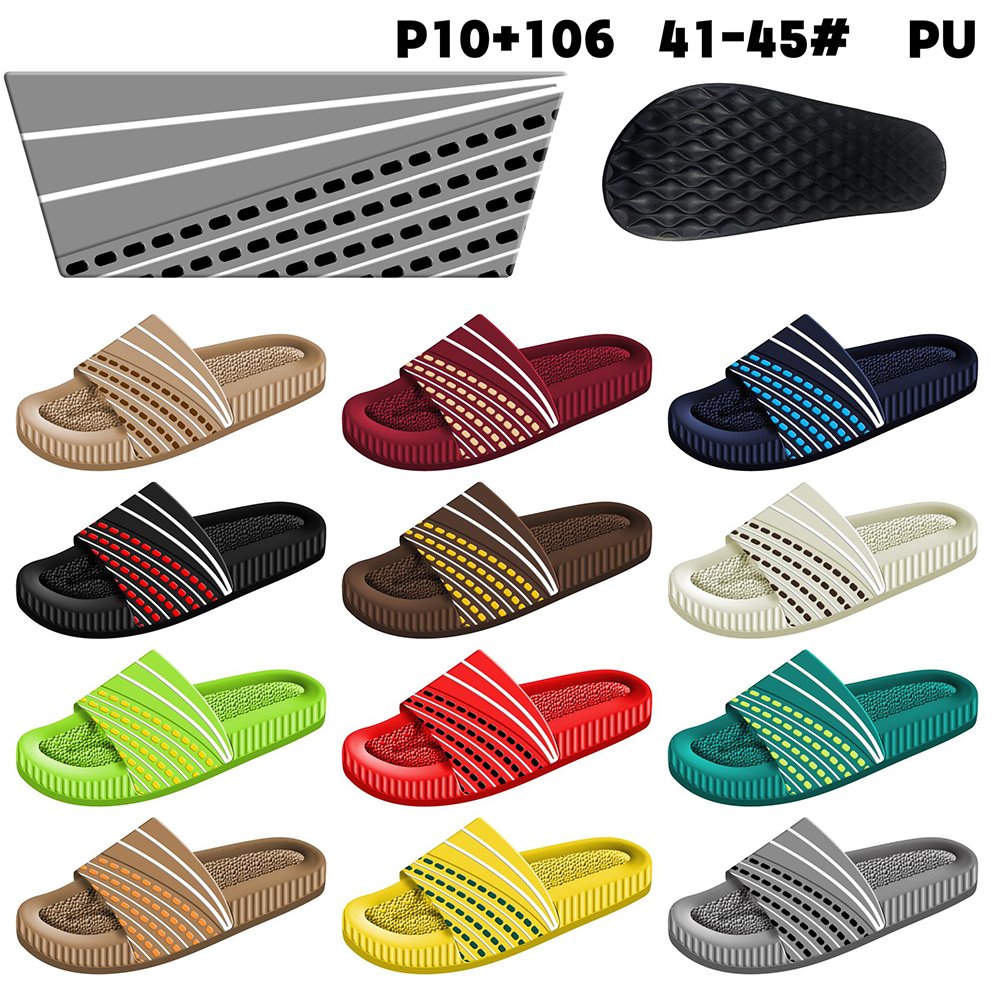 Chaussures femme Mens 2023 PU Platform Slides Sleeper Slippers for Men Slide Slipper