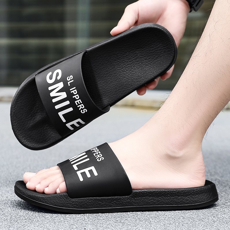 Hot Sale Summer Lightweight Men's Slides Slippers Quick-Drying Soft Anti-Slippery Home Sandals Fashion Style Insole Beach
