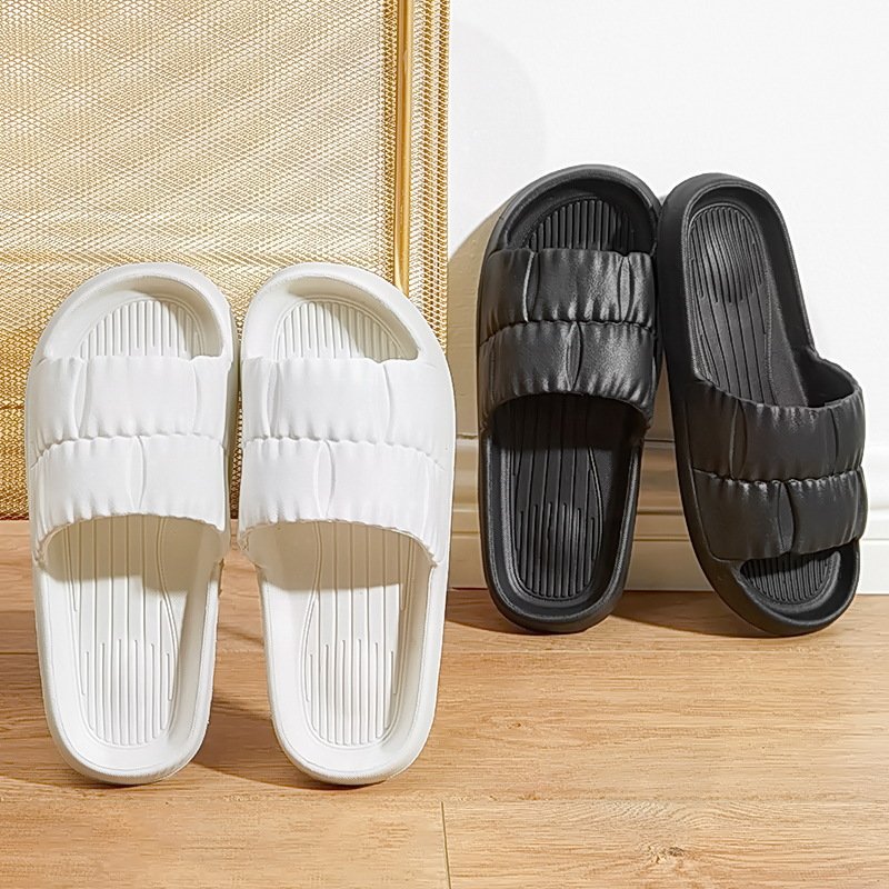2024 Light Weight Anti-slip Women Sandals Soft Thick Sole House Slides Pure Color Indoor Eva Slipper and Sandal Outdoor Slippers