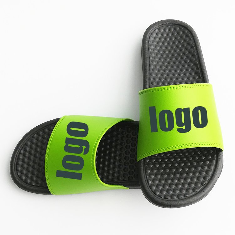 Custom colour Slides Logo outdoor embossed Massage sole Slippers For Women Custom Flip Flops Custom Printed Sandals