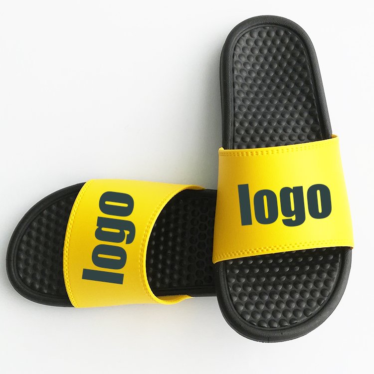 Custom colour Slides Logo outdoor embossed Massage sole Slippers For Women Custom Flip Flops Custom Printed Sandals