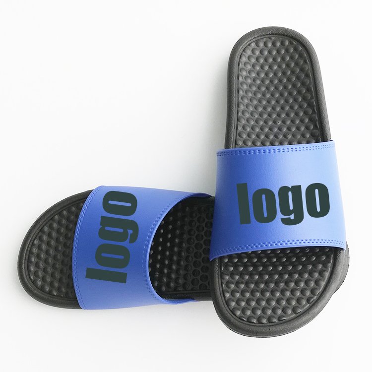 Custom colour Slides Logo outdoor embossed Massage sole Slippers For Women Custom Flip Flops Custom Printed Sandals