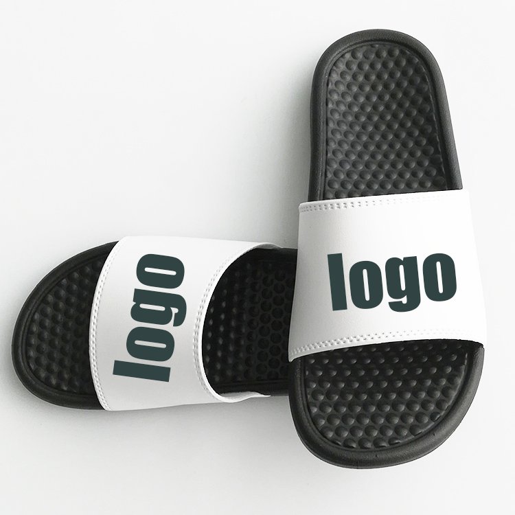 Custom colour Slides Logo outdoor embossed Massage sole Slippers For Women Custom Flip Flops Custom Printed Sandals