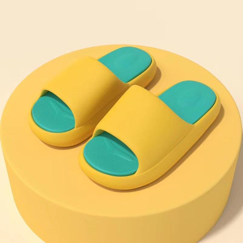 2023 Newest Style Summer 4MM Thickness Sole Indoor Anti Slip Unisex Contrast Color EVA Slides Slipper For Men