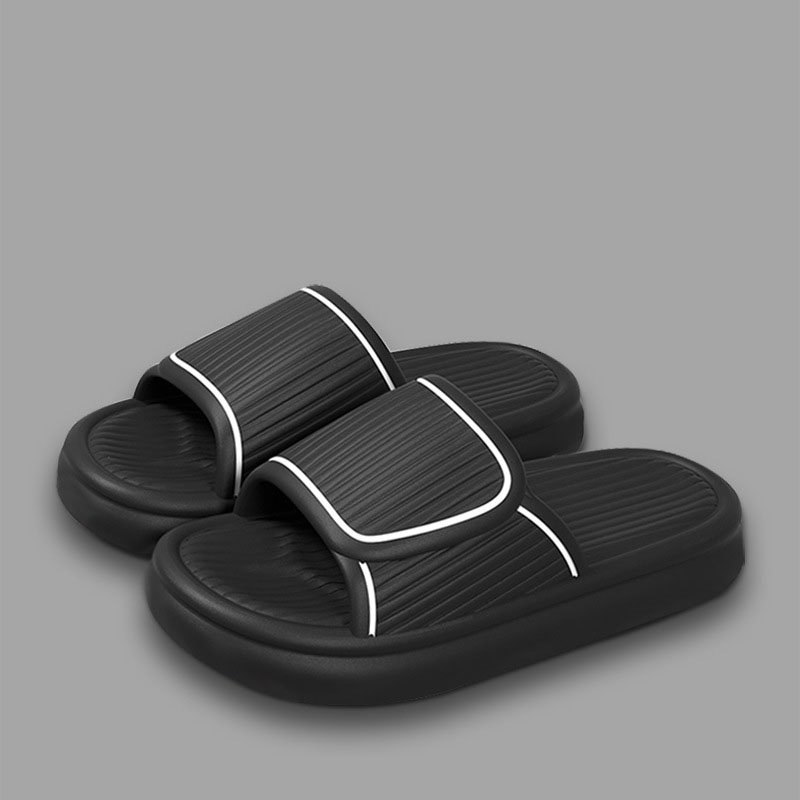 unisex non-slip black eva home slippers summer indoor slippers