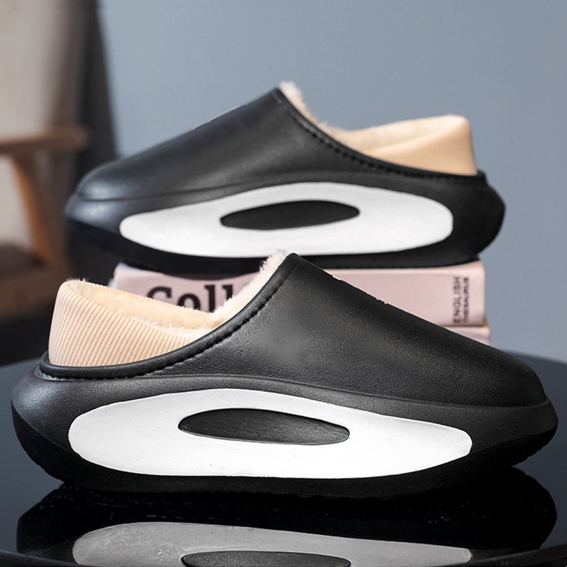 Designer Custom Logo Winter Warm Plush Slides Slippers Boots EVA Foam Footwear Waterproof Cotton Fashion Fur Slipper Shoes
