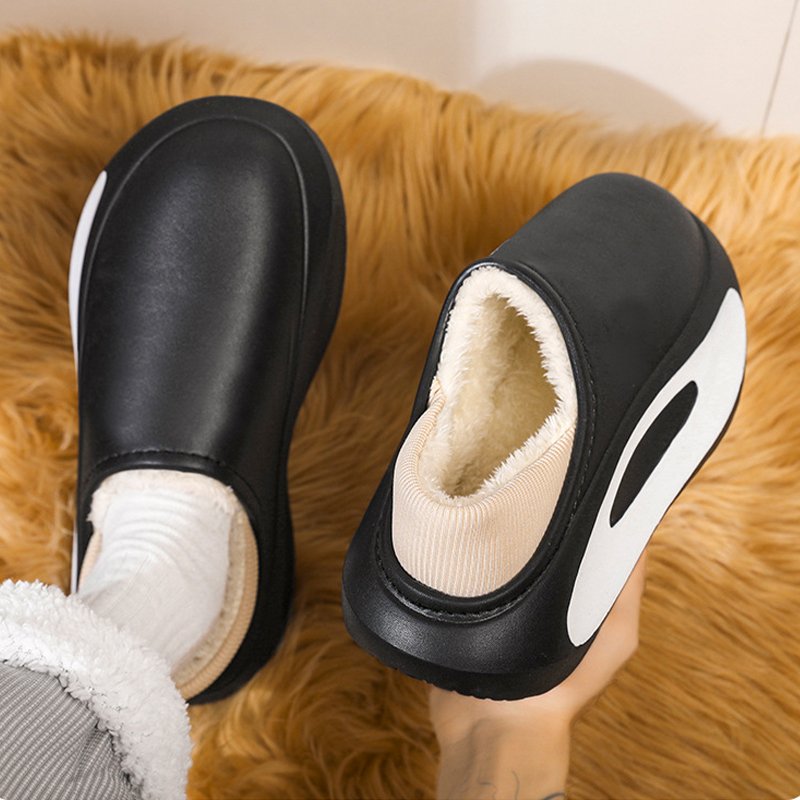 Designer Custom Logo Winter Warm Plush Slides Slippers Boots EVA Foam Footwear Waterproof Cotton Fashion Fur Slipper Shoes