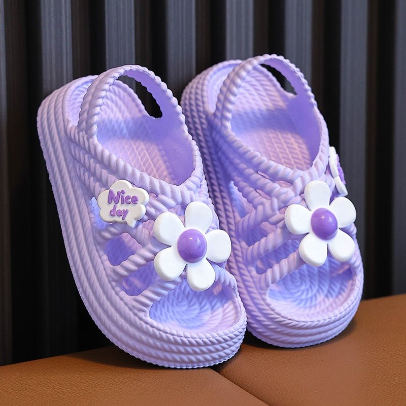 Footwear wholesale PVC Children sandal Summer girls Slides slipper kidsBeach Sandals Shoes