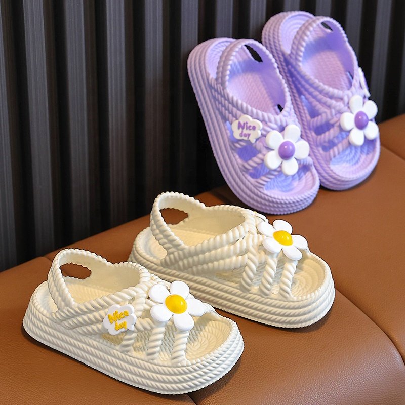 Footwear wholesale PVC Children sandal Summer girls Slides slipper kidsBeach Sandals Shoes