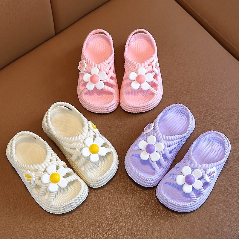 Footwear wholesale PVC Children sandal Summer girls Slides slipper kidsBeach Sandals Shoes