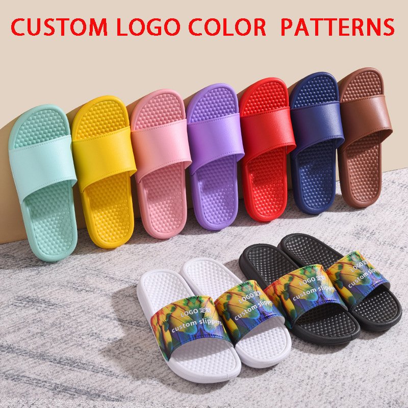 Bosirui Cheap Wholesale Slides Slippers Indoor Thick Soft Slippers for Women Pool Slides for Bathroom Custom Slides Slippers EVA
