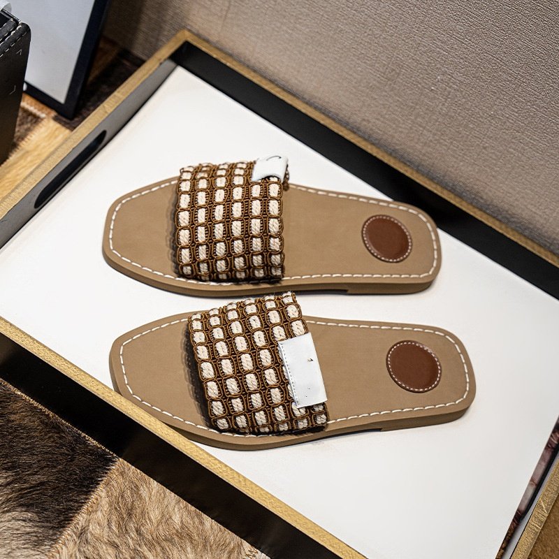 Designer Famous brand Luxury slippers Casual indoor custom ladies slippers high quality