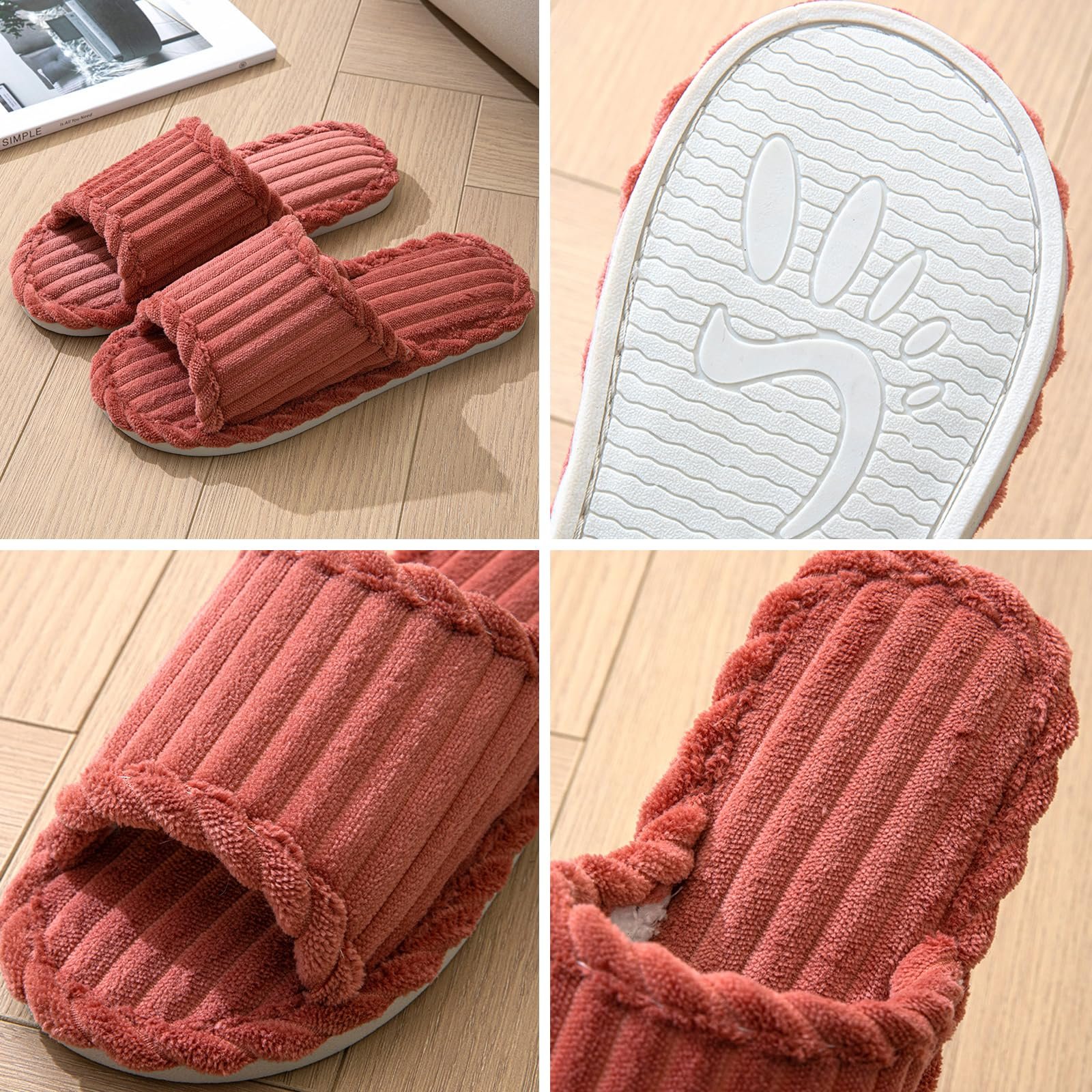 Hot sales indoor patuplas Christmas design fur Slipper women slide Women's Slippers good Quality slides slippers for women