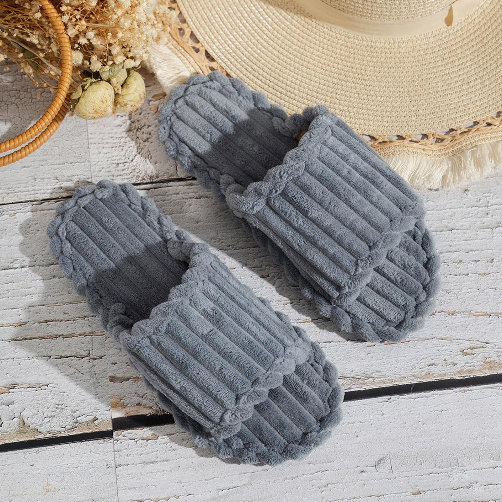 Hot sales indoor patuplas Christmas design fur Slipper women slide Women's Slippers good Quality slides slippers for women