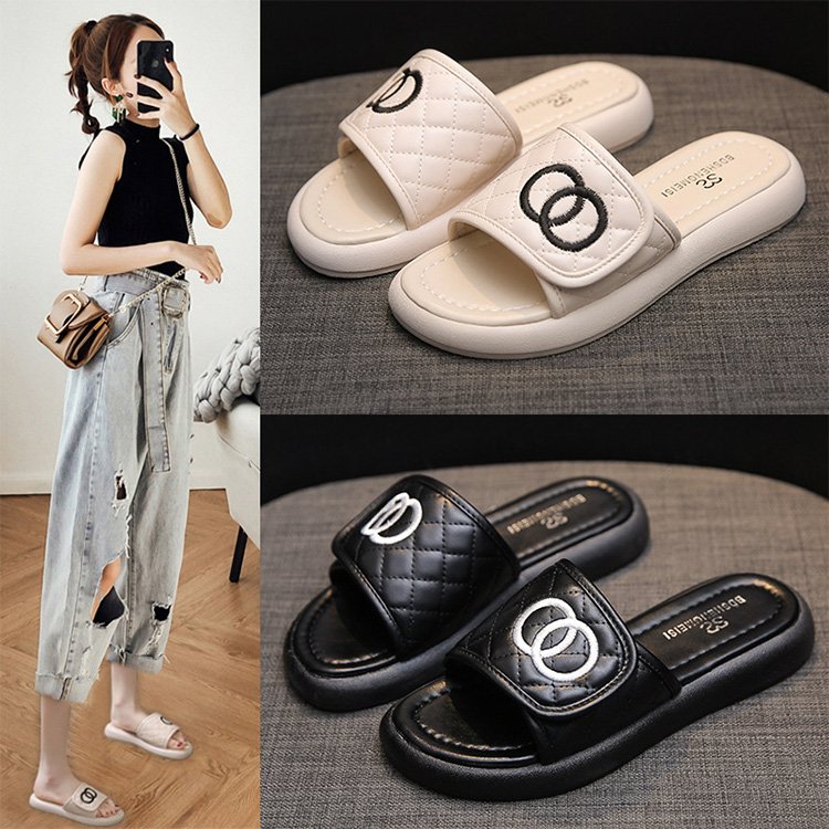 Professional women shoes slipper Flat Casual Women Slide Slippers Sandals slipper women