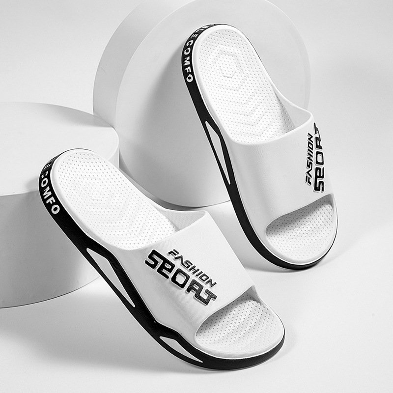 Summer Casual Style Men's Anti-slip Comfortable and Breathable Slides Slippers for Beach Walking Pool Shower