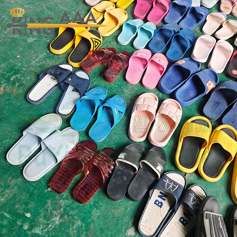 Lighted Home Slippers Second Hand Shoes Bales Slipper Slides Rubber Outsole Used Shoes Bales Slides Slippers For Spring