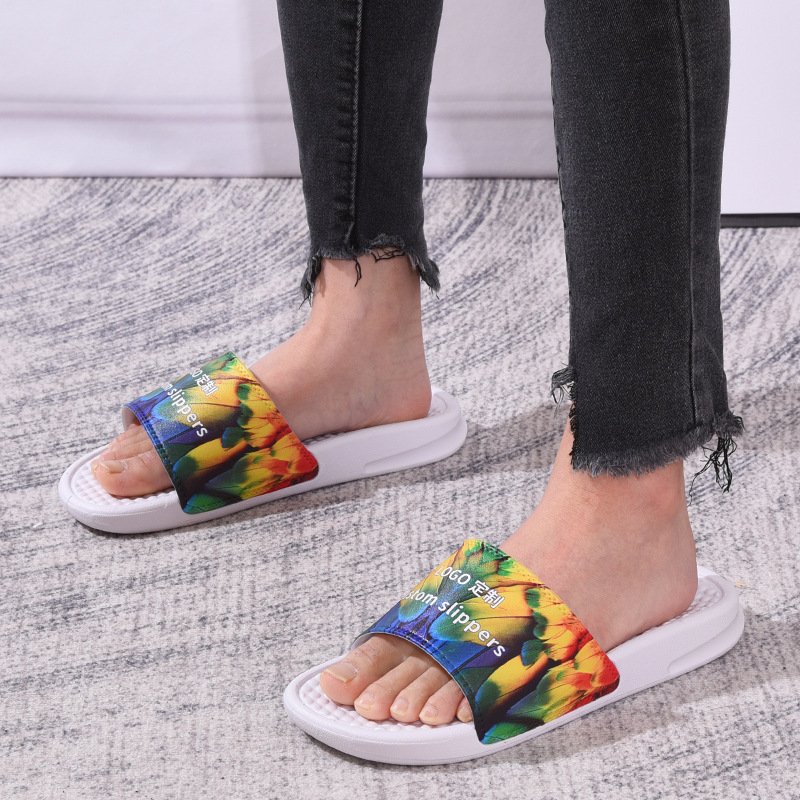 Professional Custom Sport Slippers Printing Logo Pattern Unisex Plain Men's EVA PVC Sport Slides Slippers