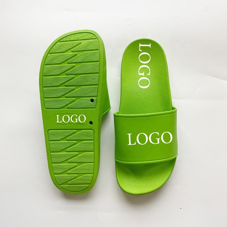 New Designer Custom 3D rubber straps Embossed Beach Flip Flop Men Slides Slippers With Logo