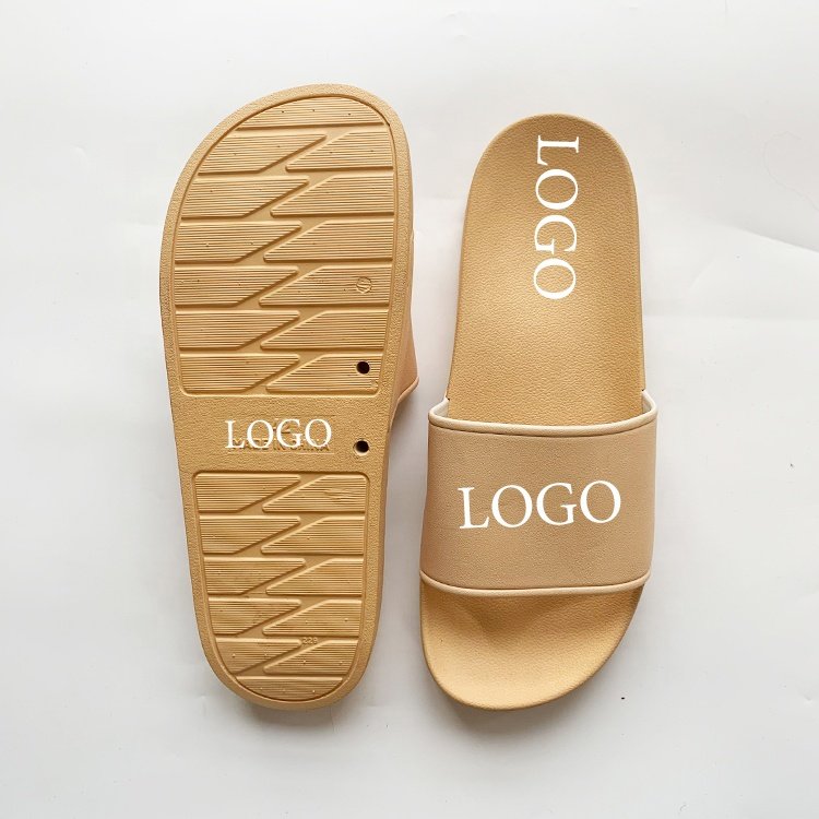New Designer Custom 3D rubber straps Embossed Beach Flip Flop Men Slides Slippers With Logo