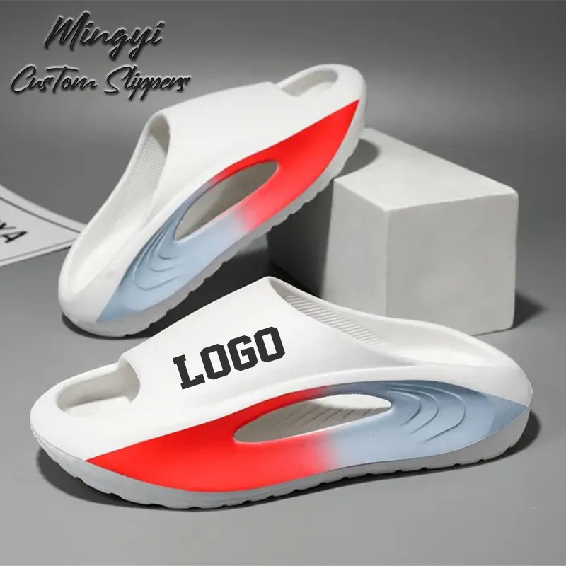 Fashion Custom Logo designer Printed Casual Sport Slides Slippers Sandals Summer EVA Custom Men's Women's Slides Slippers