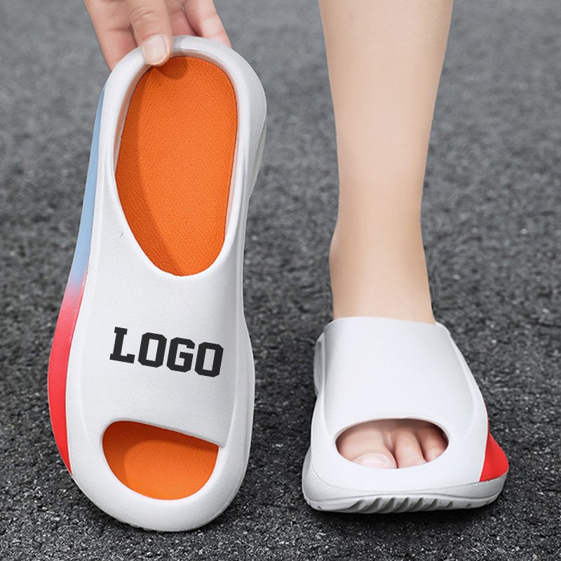 Fashion Custom Logo designer Printed Casual Sport Slides Slippers Sandals Summer EVA Custom Men's Women's Slides Slippers