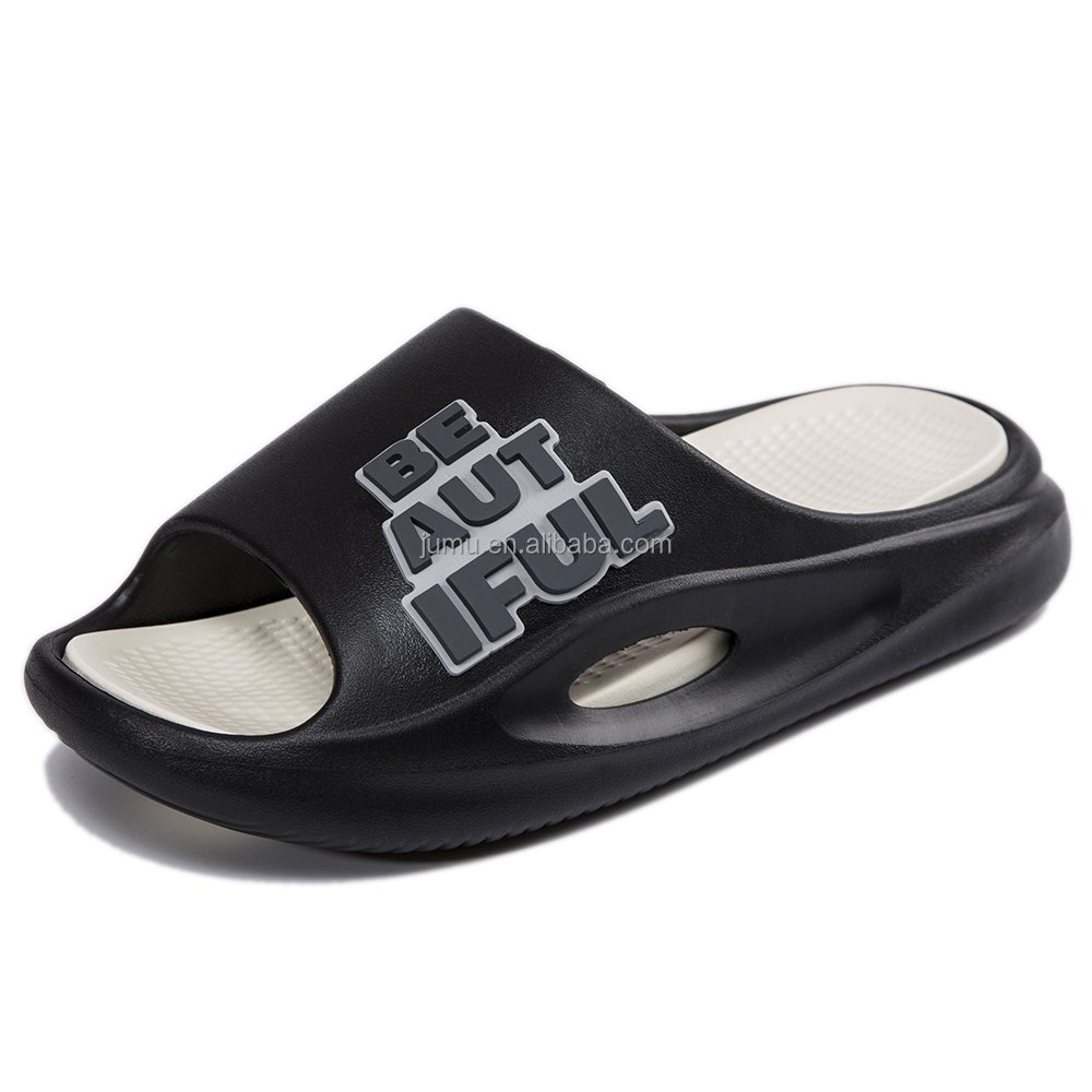M9088 Summer Casual Men's Slippers Slides Beach Slides Outdoor Elevated Thick Sole Bottom Platform Open Toe Sandals
