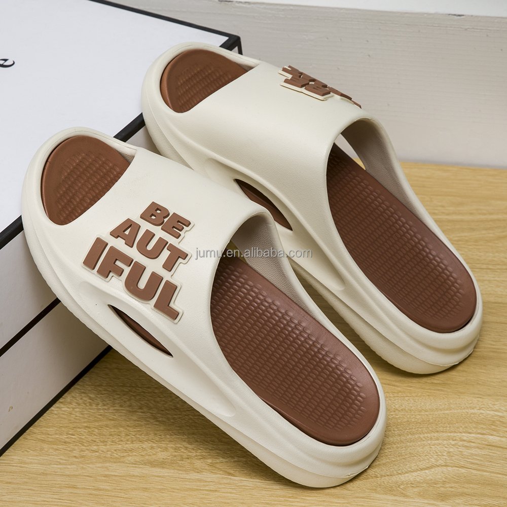 M9088 Summer Casual Men's Slippers Slides Beach Slides Outdoor Elevated Thick Sole Bottom Platform Open Toe Sandals