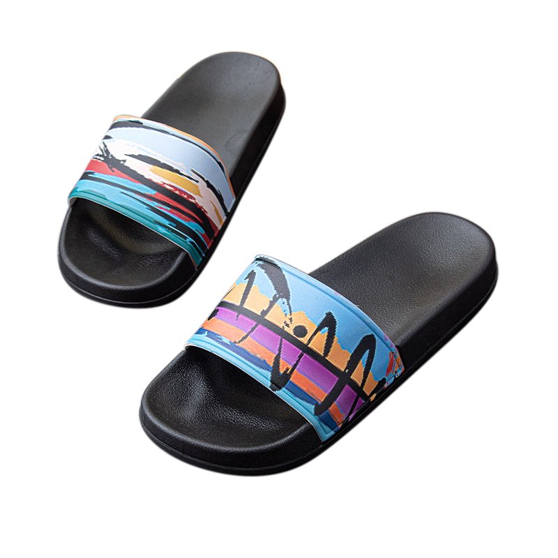 Nicecin White Casual Printed Design Wholesale Outdoor Non Slip Summer Bride Wedding Indoor Custom Logo Slides
