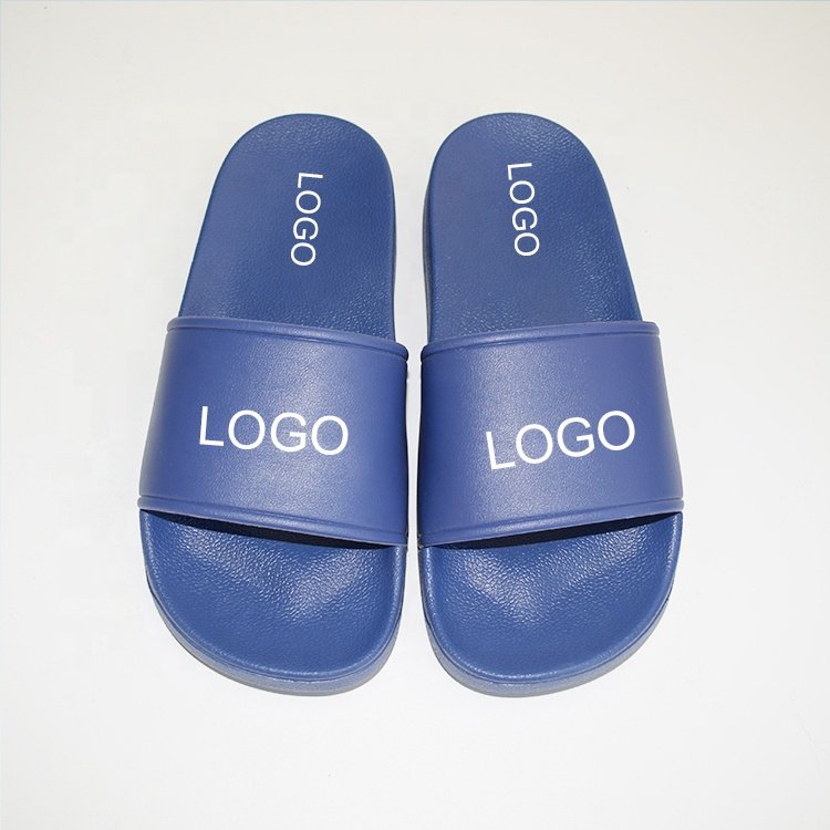 OEM Custom Black Slides Footwear Sandal PVC,Custom Logo Slippers Men Plain Blank Slide Sandal,Slippers Custom Logo Slide